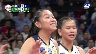 Panique BARKS FOR MORE in NU vs DLSU match  | UAAP SEASON 86 WOMEN'S VOLLEYBALL