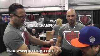 Become A Pro Arm Wrestler - Andy Emilio  ESNEWS Sports