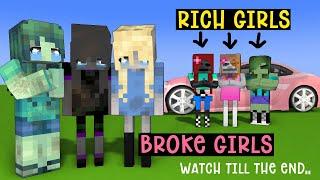 BROKE GIRLS VS RICH GIRLS -️ MINECRAFT LOVE STORY ️
