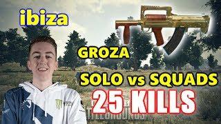 Team Liquid ibiza - 25 KILLS - GROZA - SOLO vs SQUADS - PUBG