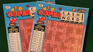  $$ Winning Super Cash Word!! Texas Lottery Scratch Tickets