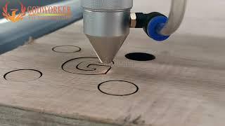 [Godworker] GW-1390C 150W CO2 laser cutting machine for cutting 17mm plywood