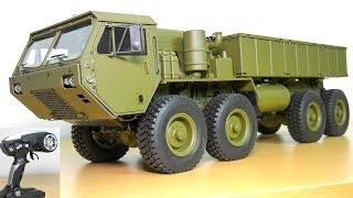 AMAZING RC TRUCK M983 HEMTT OSHKOSH 8x8 UNBOXING!! RC CRAWLER AMEWI 22389 HG P801