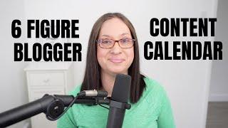 How I Plan My Content Calendar as a 6 Figure Blogger | my content editorial calendar for blogging