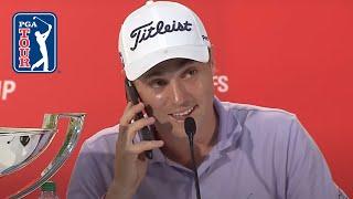 "Grandpa, can I call you back?" | Justin Thomas' best soundbites at press conferences