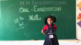 Anushka maths oral examination