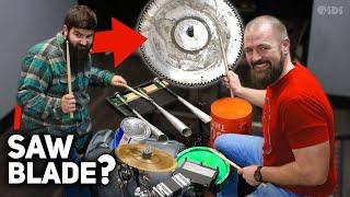 Recording a song with a JUNK drum set - Stephen Taylor & rdavidr