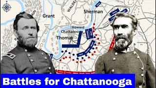 Battles for Chattanooga, Brown's Ferry to Ringgold Gap | Full Documentary Animated Battle Map