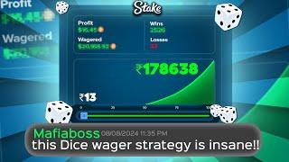 I FOUND THE BEST DICE WAGER STRATEGY ON STAKE