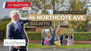 Live Auction @ 46 Northcote Avenue, Balwyn