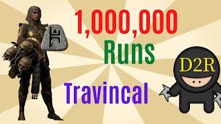 [D2R] 1,000,000 Travincal Runs by Sorceress - 300+ Ber and Jah Runes - High Rune and Item Farming