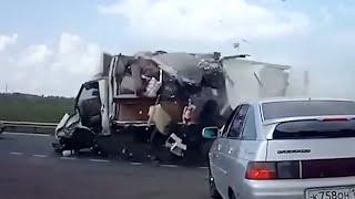 Unbelievable Road Moments Before Car Crashes You Wouldn't Believe if Not Filmed!