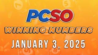 P302M Jackpot Ultra Lotto 6/58, 2D, 3D, 4D, and Mega Lotto 6/45 | January 3, 2025