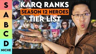 KarQ ranks Overwatch 2 Heroes for Season 12 (Tier List)