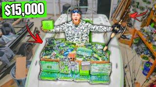 $15,000 World's LARGEST Fishing Unboxing (2024 NEW Rods, Reels, Lures)