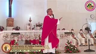 Homily of Rev Fr Ciano Ubod during the Canta Misa of newly ordained priest Rev Fr.  Leo Lou C Arche