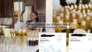 Tips on starting a skincare business