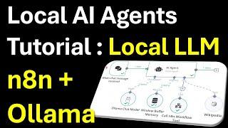 Local AI Agents+Ollama+n8n Tutorial: Implement Local AI Agents Using Ollama, n8n, and Llama