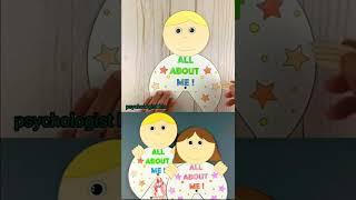 All about me, spinner craft for  back to school|make your own Craft activity|fun activities|