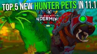 Top 5 New Hunter Pets Tamable in 11.1 Undermined - The War Within