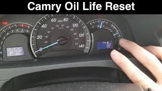 2013 Toyota Camry How to Reset  Oil Life Maintenance Reminder  2012 DIY