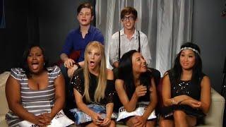 the cast of glee being chaotic for nearly four minutes