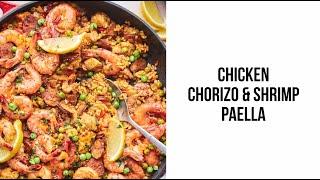 Chicken Chorizo Shrimp Paella