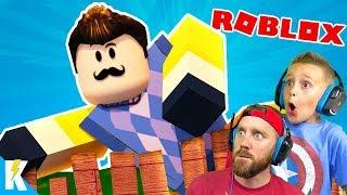 CRAZY Hello Neighbor Games in ROBLOX! K-City GAMING