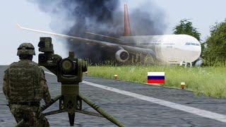 PLANE WITH THE FULL RUSSIAN ELITE TROOPS ABOARD was shot down by the Ukranian SOF in the Airfield 2