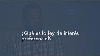 Ley de Interés Preferencial