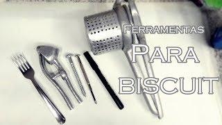 Testando novas ferramentas caseiras para biscuit!