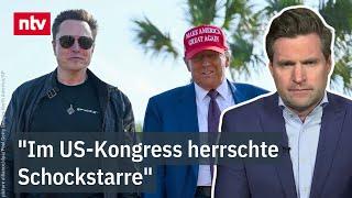 Trump stiftet Haushaltschaos: "Im US-Kongress herrschte Schockstarre" | ntv