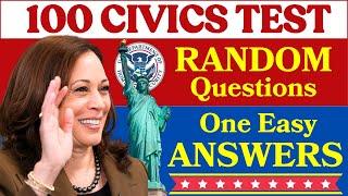 2024 Random 100 Civics Questions and Answers | U.S. Citizenship Interview 2024 | Slow Easy Answer