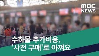 [스마트 리빙] 수하물 추가비용, '사전 구매'로 아껴요 (2019.04.08/뉴스투데이/MBC)