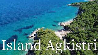 Island Agkistri, Greece - by drone [4K]. #greekislands