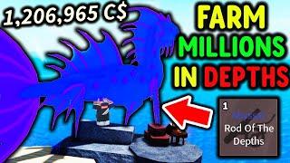 MAKE MILLIONS With This NEW MONEY FARM METHOD in DEPTHS Update Roblox Fisch..