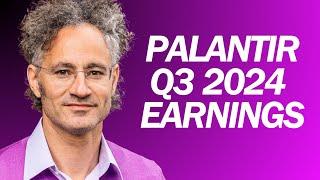 PALANTIR Q3 2024 EARNINGS LIVE