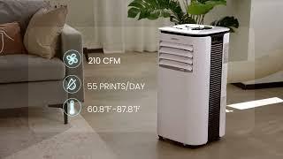 Costway 9000 BTU 3 in 1 Portable Air Conditioner with Fan and Dehumidifier