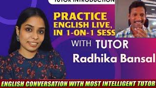 English Conversation with Radhika | English Speaking Practice @EnglishYaari