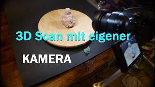 3D Scan von Buddha Statue mit eigener Kamera ... besser als mit 3D Scanner (Software Zephyr Free)