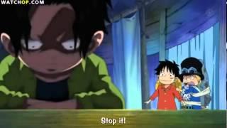 Luffy big mouth learns about Aces dad (Roger)