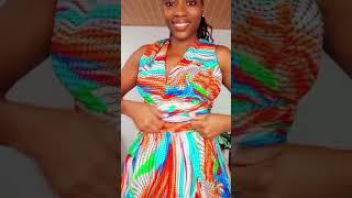 Ankara infinity jumpsuit in bright colors hut different #fashion #africafashion #africanwear #love