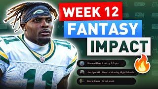 NFL Week 12 Reactions + Injuries | Early Week 13 Waiver Wire & Fantasy Football Advice (2024)