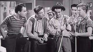 Kid Dynamite (1943 Sport) Leo Gorcey & Huntz Hall in a Wild Street Brawl