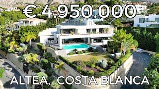 Breathtaking modern mansion for sale in Altea on the Costa Blanca in Spain