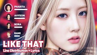 BABYMONSTER - LIKE THAT (Line Distribution + Lyrics Karaoke) PATREON REQUESTED