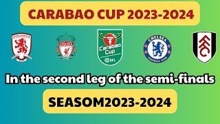 The second GAMES carabao cup 2023-2024 FINAL schedule