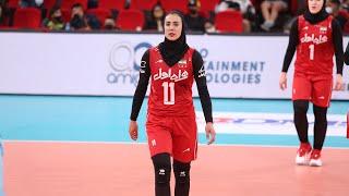 WOMEN'S AVC CUP 2022; Captain Mahsa Kadkhoda interview after Iran - Chinese Taipei in 5-8 playoffs