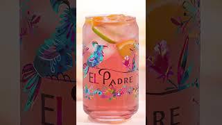Sip in Style with This Vibrant Tropical Glass!  #ElPadre #TropicalVibes