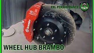 SPRAY BLACK COLOR WHEEL HUB BRAMBO